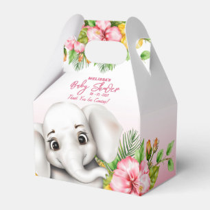 Olifant Safari Tropisch Oerwoud Baby shower Bedankdoosjes