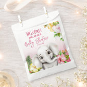 Olifant Safari Tropisch Oerwoud Baby shower Bedankzakje (Geknipt)