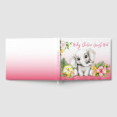 Olifant Safari Tropisch Oerwoud Baby shower Gastenboek (Volledig)