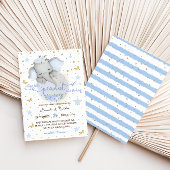 Olifant Schattige Botanische Elegant Baby Jongensd Kaart