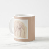 Olifant schets kunst koffiemok (Voorkant links)