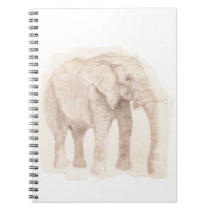 Olifant schets kunst notitieboek