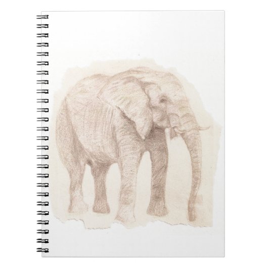 Olifant schets kunst notitieboek (Voorkant)