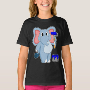 olifant schilderen verfkwast verfemmer t-shirt