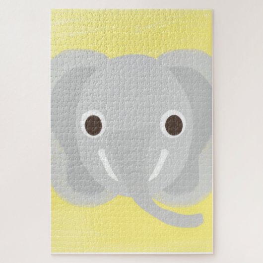 Olifant schilderij kunst legpuzzel (Verticaal)