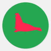 Olifant Seal Sticker Rood (Voorkant)
