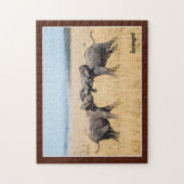 Olifant Serengeti Afrika Savanne Wilde dieren Legpuzzel (Verticaal)