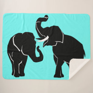 Olifant Sherpa Blanket Deken
