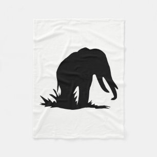 Olifant Silhouet Fleece Deken