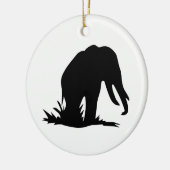 Olifant Silhouet Keramisch Ornament (Links)