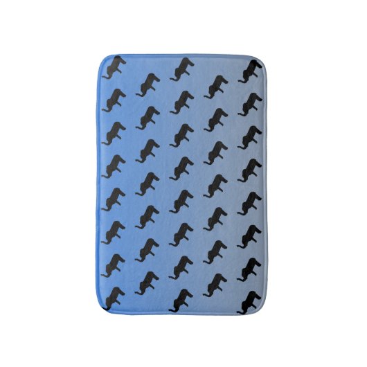 Olifant Silhouet Patroon Badmat (Voorkant Verticaal)