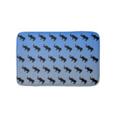Olifant Silhouet Patroon Badmat (Voorkant)