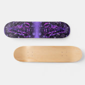 Olifant Skateboard Paarse Roze Sterrennacht (Horizontaal)