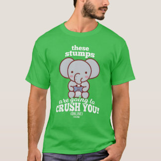 Olifant speelt videogames vintage t-shirt