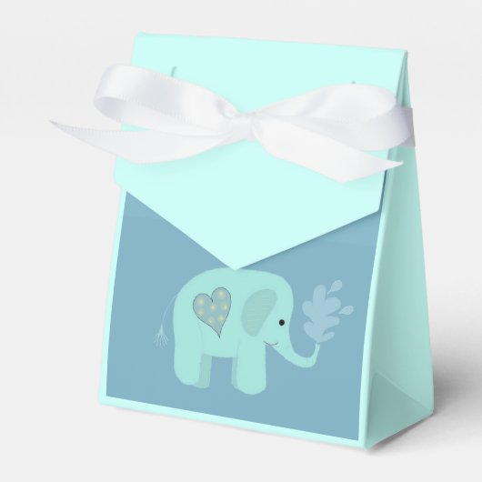 Olifant sproeit water bedankdoosjes (Voorkant Zijde)
