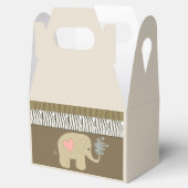Olifant sproeit water bedankdoosjes (Geopend)