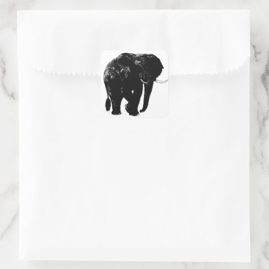 Olifant Square Sticker (Tas)