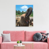 Olifant Sri Lanka Canvas Afdruk (Insitu (Woonkamer))