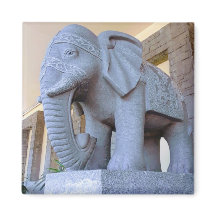 Olifant standbeeld downtown Cebu City Filipijnen