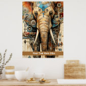 Olifant Steampunk Poster (Keuken)