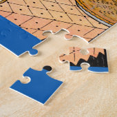 olifant steekt zijn hoofd door het raam legpuzzel (Zijkant)