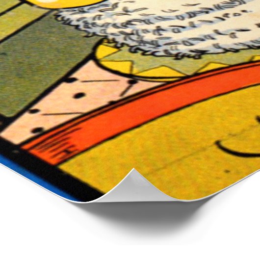 olifant steekt zijn hoofd door het raam poster (Hoek)