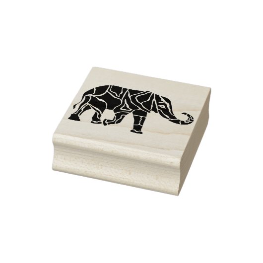 olifant stencil silhouet art stempel (Stempel)