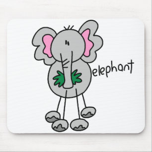 Olifant Stickfiguur Muismat