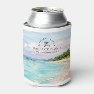 Olifant Strand Aquarel – Andaman Aandenken Cadeau Blikjeskoeler