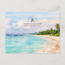 Olifant Strand Aquarel – Andaman Aandenken Cadeau