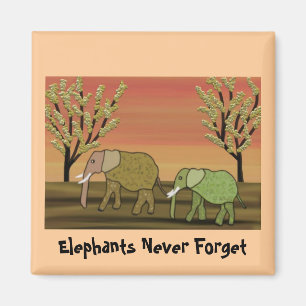 Olifant Sunset Magnet