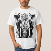 Olifant T-Shirt Collectie Tattoo Stijl Design