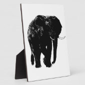 Olifant Tafelblad Plaque met Ezel Fotoplaat (Zijkant)