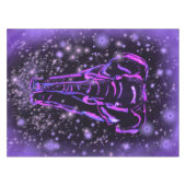 Olifant tafelkleed in Paarse roze Sterrennacht (Voorkant (Horizontaal))