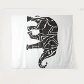 Olifant Tapijt Wandkleed (Voorkant (horizontaal))