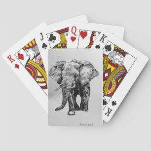 Olifant tekenen speelkaarten