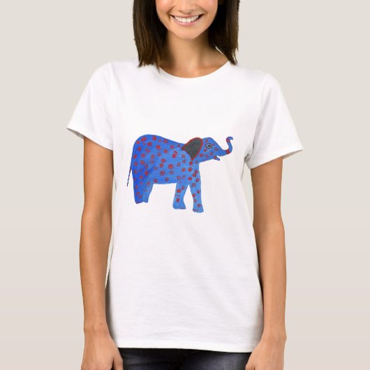 Olifant Tekening Basic T-shirt (Voorkant)