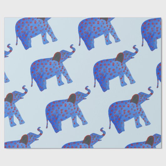 Olifant tekening inpakpapier (Vlak)