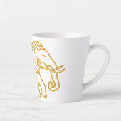 Olifant Thais stijl als cadeau voor jou.  Latte Mok (Rechts)