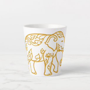 Olifant Thais stijl als cadeau voor jou.  Latte Mok