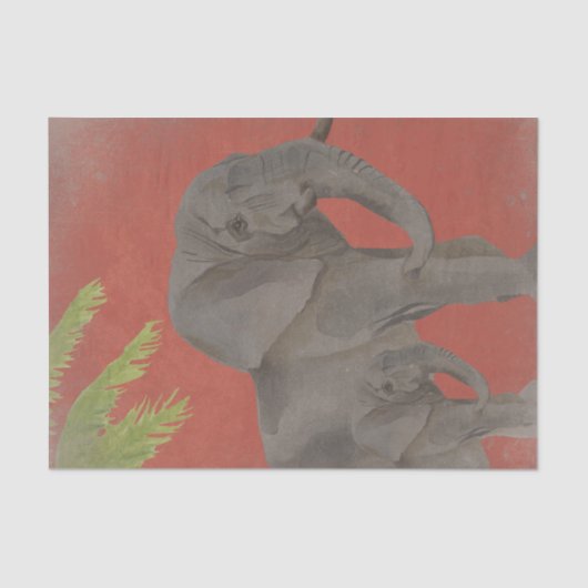 olifant tissuepapier (Voorkant)