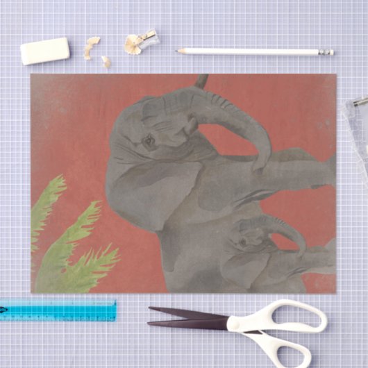 olifant tissuepapier (Craft)