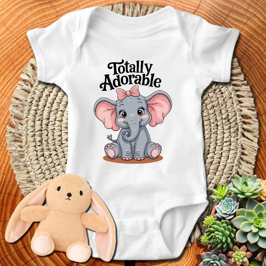 Olifant totaal Schattig schattig dier Romper