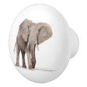 olifant trekker keramische knop (Rechts)