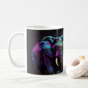 Olifant Tumbler Wrap Sublimatie Ontwerp Koffiemok