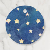 Olifant Twinkle kleine ster baby jongen dank u Bedankjes Labels (Achterkant)