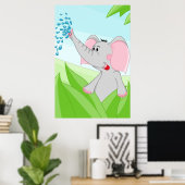 Olifant uit Afrika Poster (Thuiskantoor)
