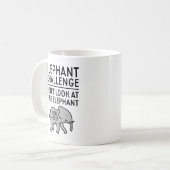 Olifant Uitdaging Koffiemok (Voorkant links)