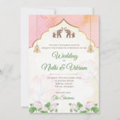 Olifant uitnodigingen & Indische trouwuitnodiginge (Voorkant)