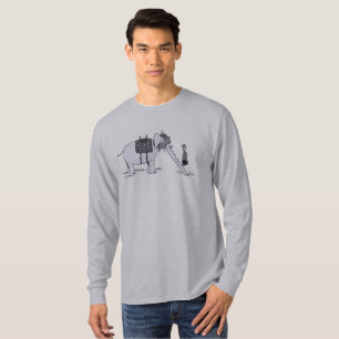 Olifant Upgrade heren grijs T-shirt met lange mouw